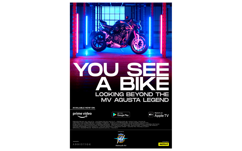 “You see a bike”, MV Agusta documentary film now available on major streaming platforms