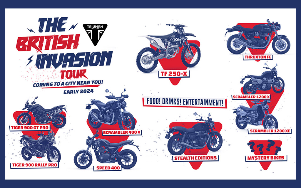Triumph to launch “The British Invasion Tour”