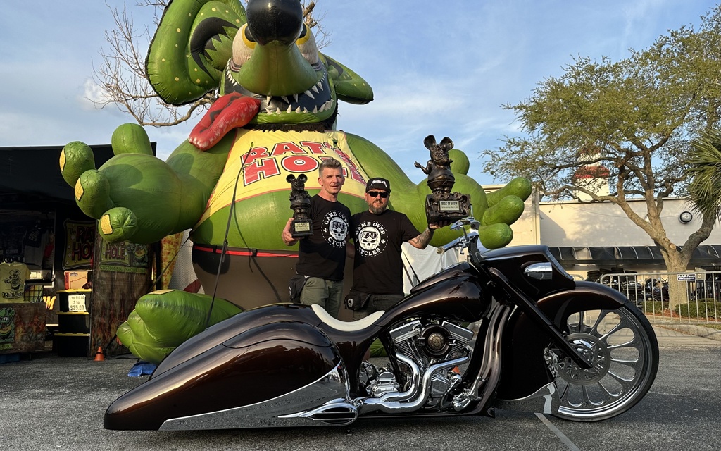 Unique custom bike wins 4 awards at the Daytona Bike Week 2024