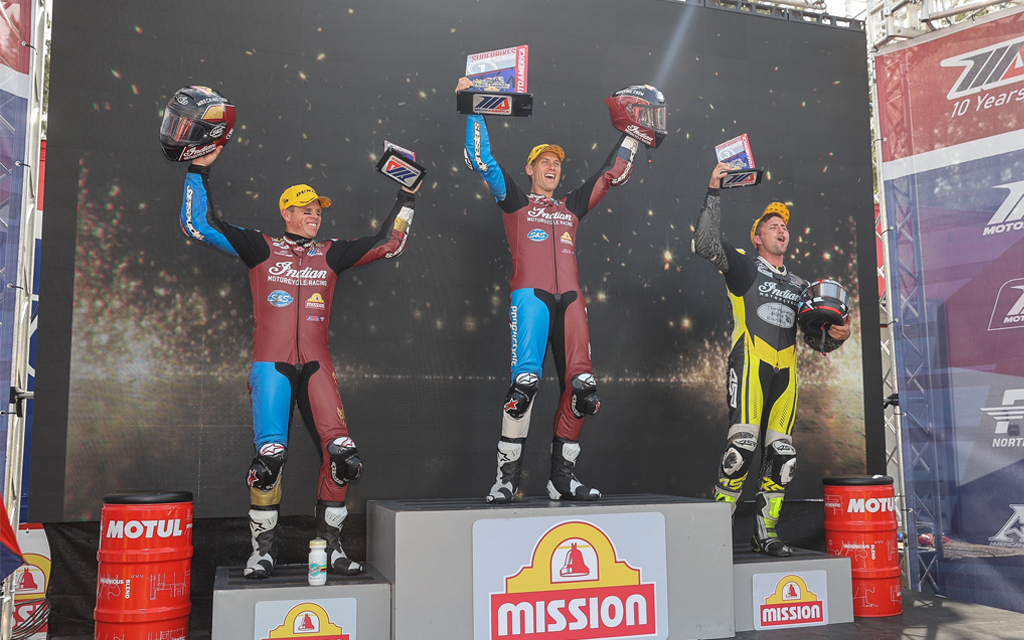 Indian Motorcycle Factory Rider Troy Herfoss Overtakes Championship Leaderboard Following Perfect Performance at Road Atlanta