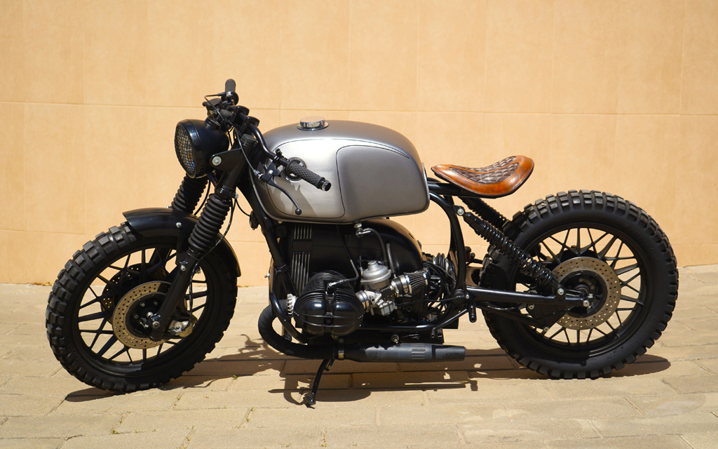 “GRAY BROWN” is the name of the new BMW R100 customized by Lord Drake Kustoms